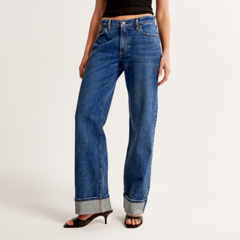 Abercrombie & Fitch Light Blue Baggy Jeans - Picture 2 of 4